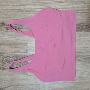 Lululemon Nulu Front-Darting Yoga Bra *Light Support B/C Cup Pink Blossom Size 8